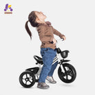 KRIDDO Toddler Training Tricycle With Fixed Wheels for 2 to 5 Years Old White