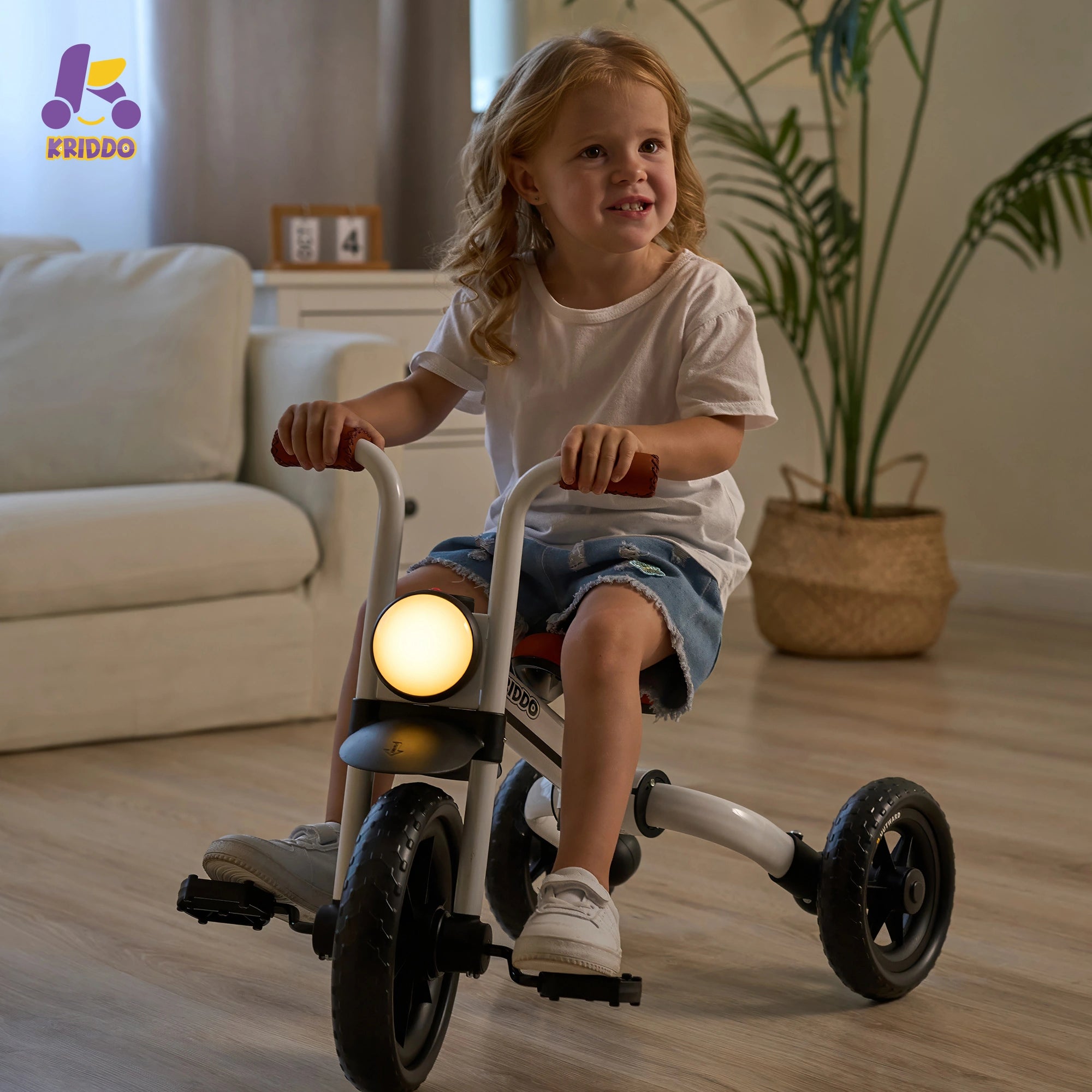 Buzz Rider Tricycle 2-in-1 White