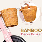 KRIDDO Kids Wooden Tricycle with Adjustable Seat for 1 to 4 Years Old Pink