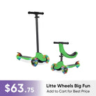 KRIDDO kids 5 in 1 scooter green