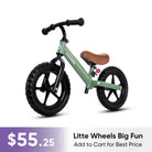 KRIDDO Toddler Balance Bike With Dual Bearing Wheels For 2 to 5 Years Old Green