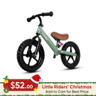 KRIDDO Toddler Balance Bike With Dual Bearing Wheels For 2 to 5 Years Old Green