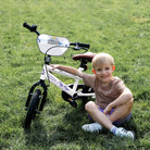KRIDDO 14 Inch Bike with Training Wheels for 3 to 6 Years Old White