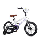 KRIDDO 16 Inch Bike with Training Wheels for 4 to 8 Years Old White