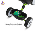 KRIDDO Baby Tricycle Foldable with Storage Basket for 18 Months to 3 Years   Green 