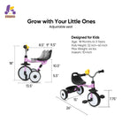 KRIDDO Baby Tricycle Foldable with Storage Basket for 18 Months to 3 Years
Purple
