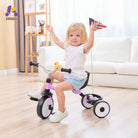 KRIDDO Baby Tricycle Foldable with Storage Basket for 18 Months to 3 Years
Purple