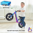 Kriddo Toddler Balance Bike with Customize Plate for 18 Months to 3 Years Old Blue