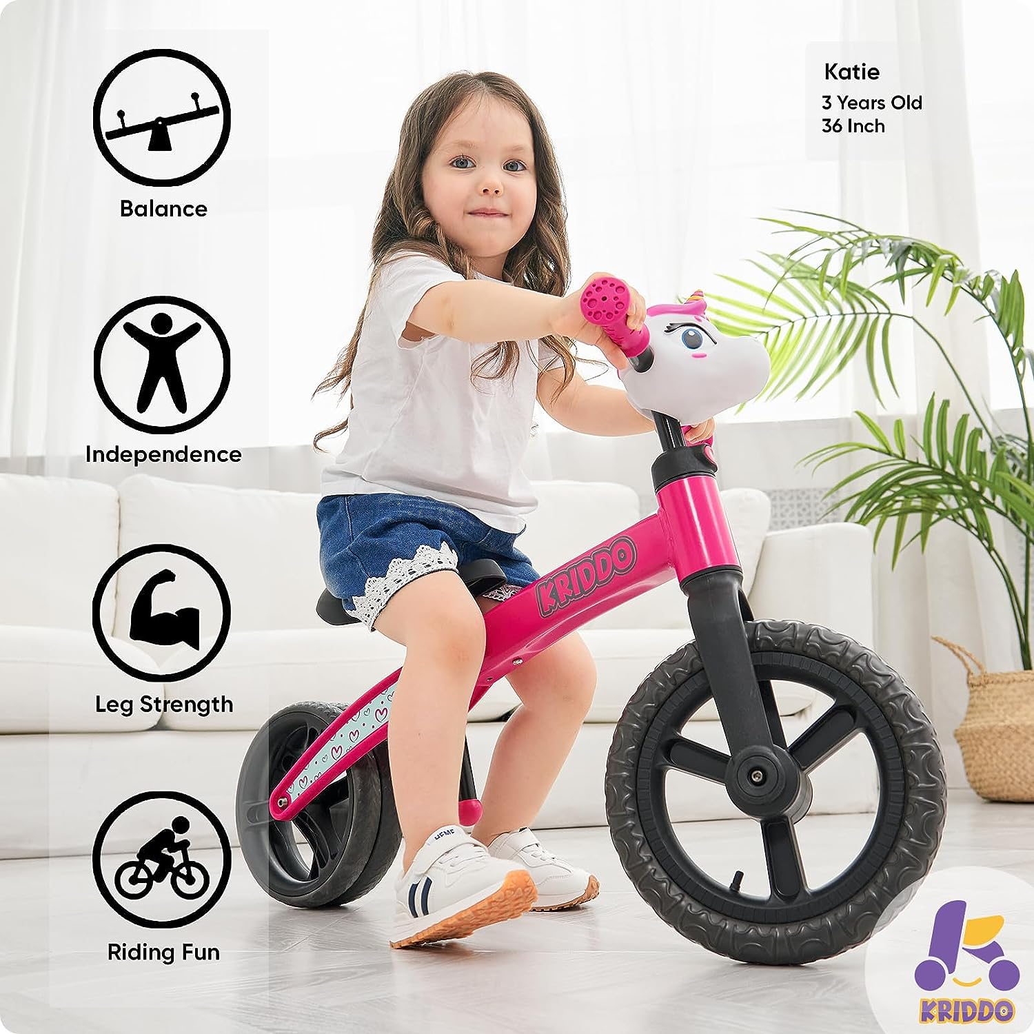 Pink bike for sales 2 year old