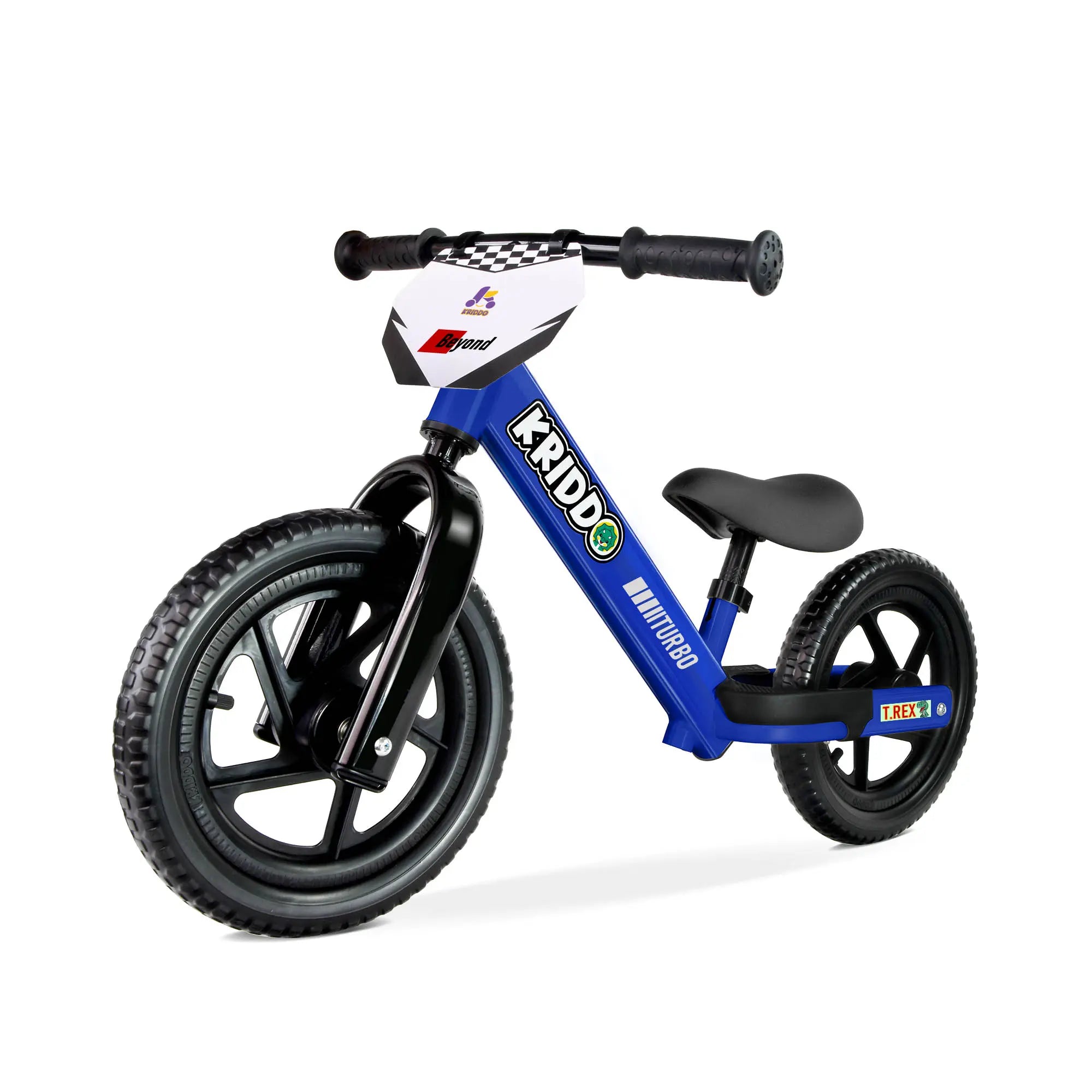 KRIDDO Toddler Beginner Bike for 2 to 5 Years Old with DIY Colorful Stickers Blue