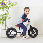 KRIDDO Toddler Beginner Bike for 2 to 5 Years Old with DIY Colorful Stickers White