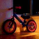 KRIDDO Toddler Light Up Balance Bike With Cute Accessories For 2-5 Years Old Purple