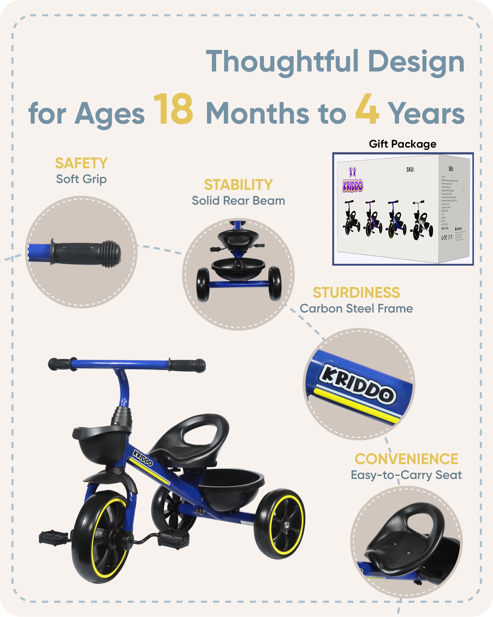 Tricycle for discount 2 years baby