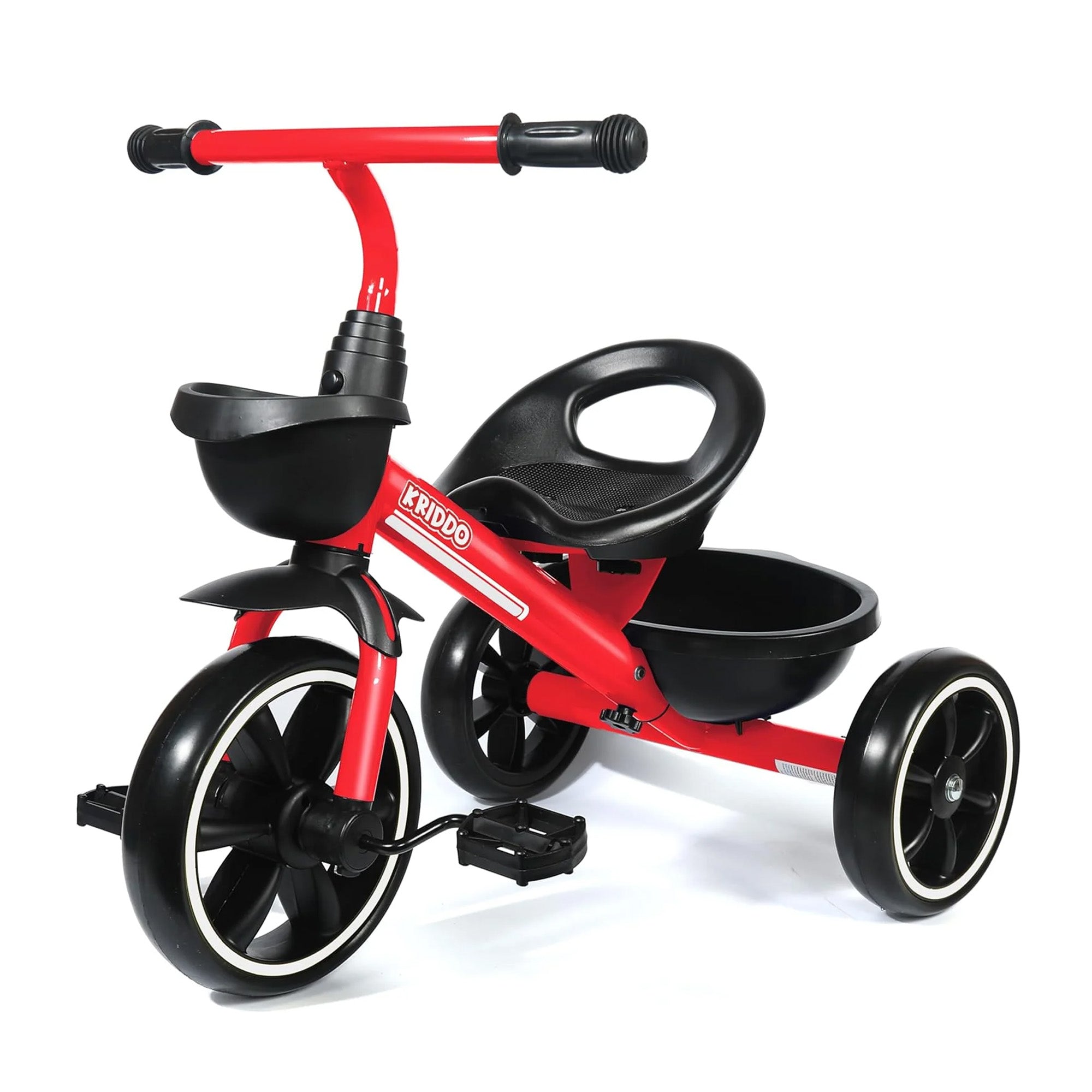 KRIDDO Kids Tricycle for 2 to 5 Years Old Red