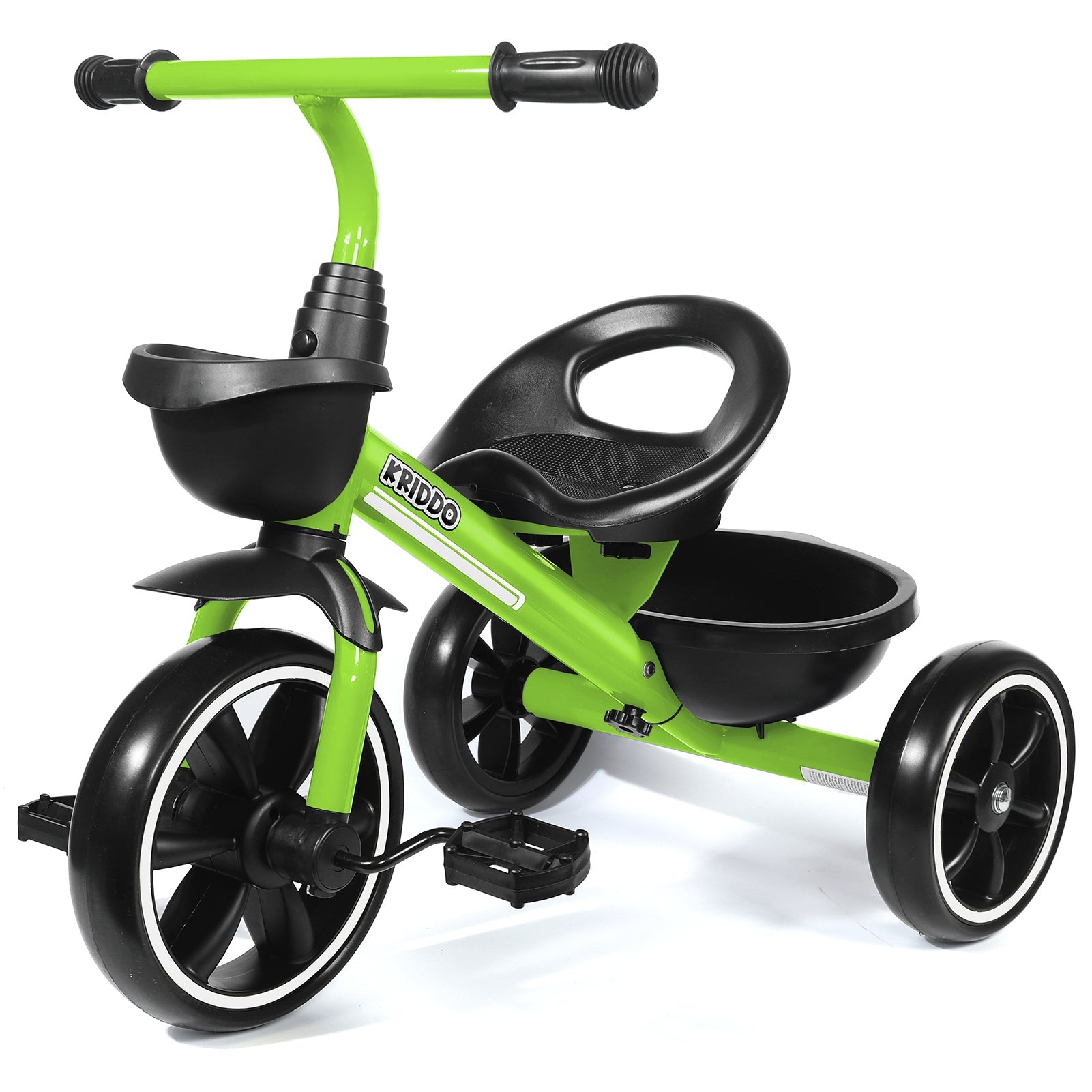 KRIDDO Kids Tricycles for 2-5 Years, Gift Toddler Tricycles for 2-5 Year Olds, Easy Assembly, Green