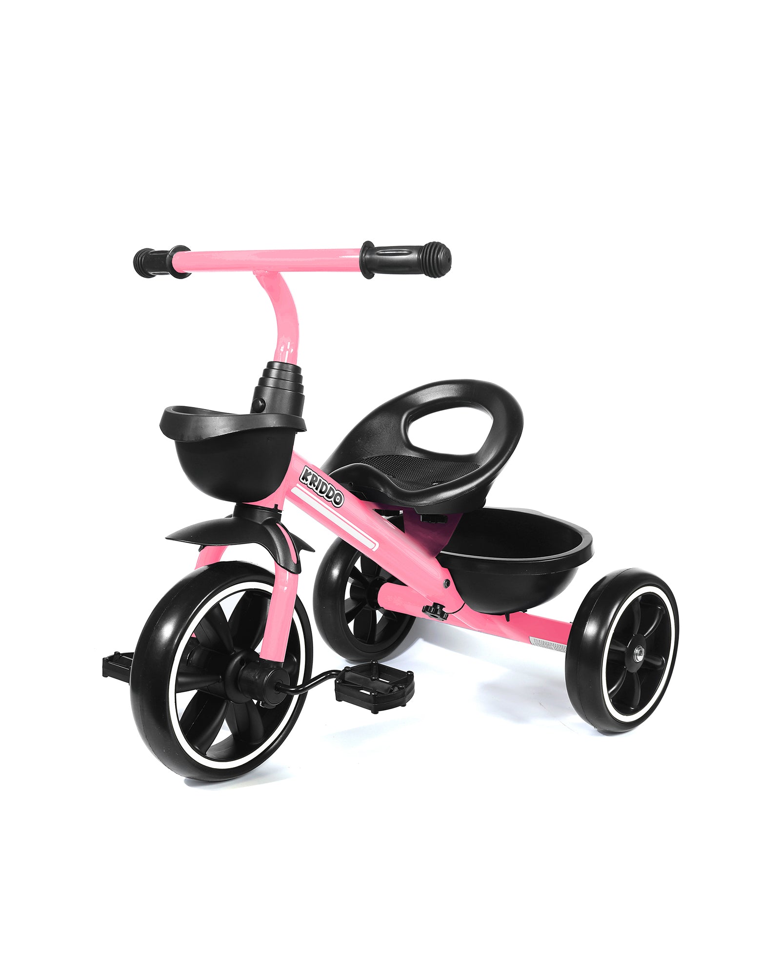 KRIDDO Kids Tricycles for 2-5 Years, Gift Toddler Tricycles for 2-5 Year Olds, Easy Assembly, Pink