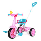 KRIDDO 2-in-1 Kids Tricycle for 18 months to 3 Years Old Pink