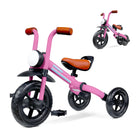 KRIDDO 2-in-1 Kids Tricycle for 18 months to 3 Years Old Pink