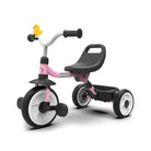 KRIDDO Kids Tricycle for 18 Months to 3 Years Foldable with Storage Basket Pink