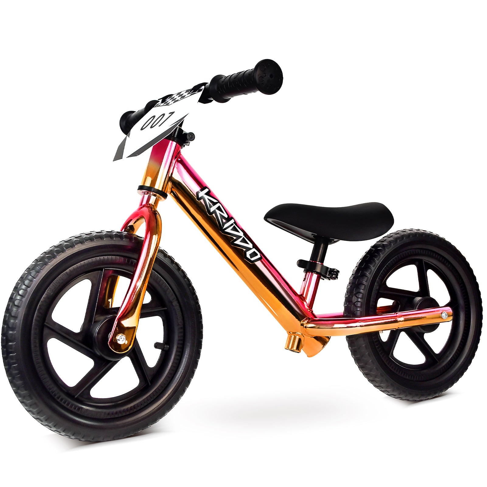 Kriddo Toddler Balance Bike with Customize Plate for 18 Months to 3 Years Old Xpink