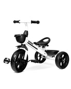 Kriddo Kids Tricycle with Fixed Training Wheels for 2 to 4 Years Old White