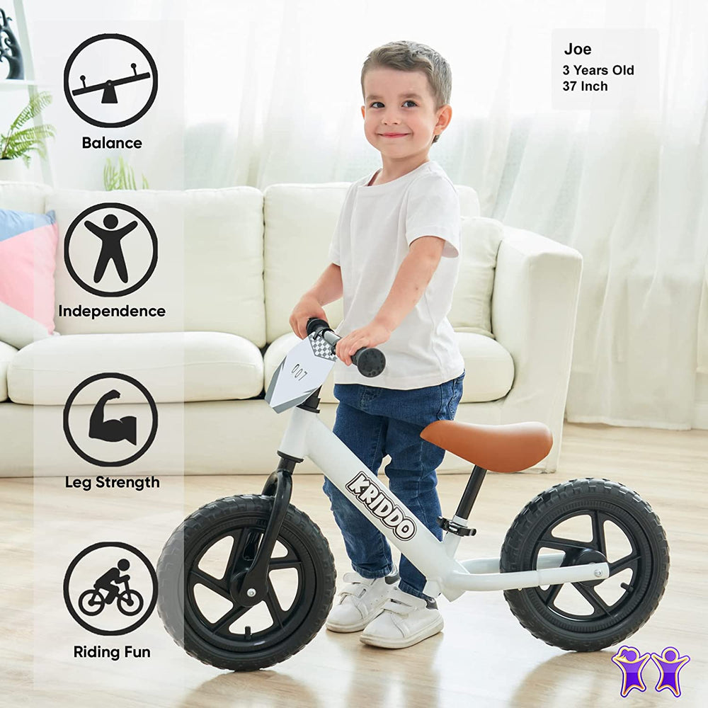 KRIDDO Toddler Balance Bike 2 Year Old, Age 18 Months to 5 Years Old